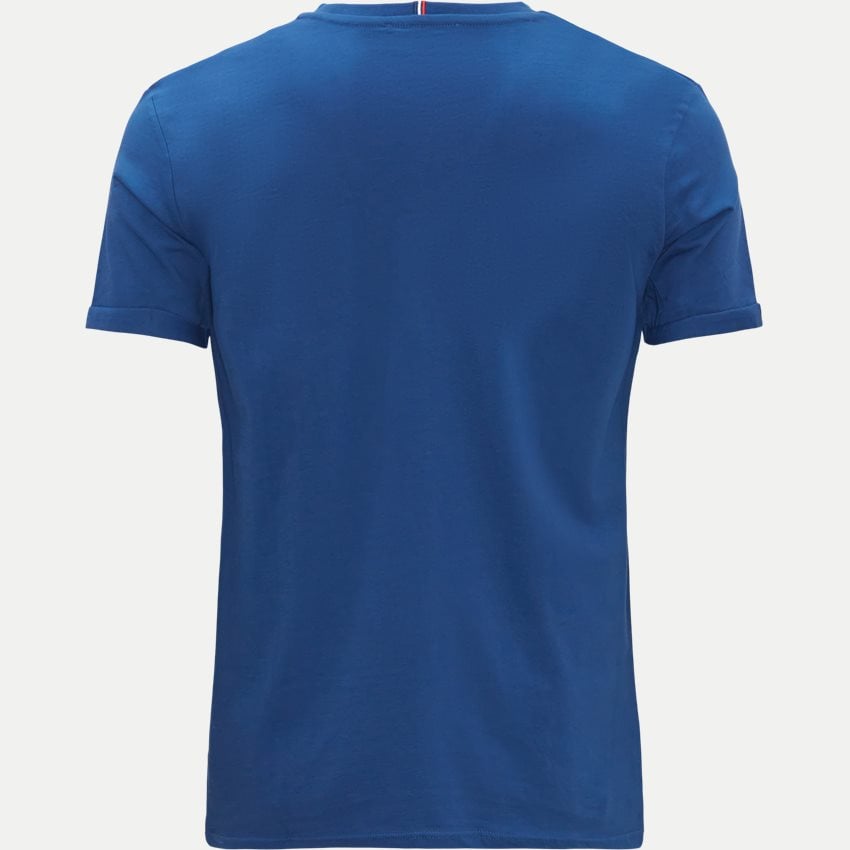 Les Deux T-shirts NØRREGAARD T-SHIRT LDM101008 HIGH BLUE/ORANGE